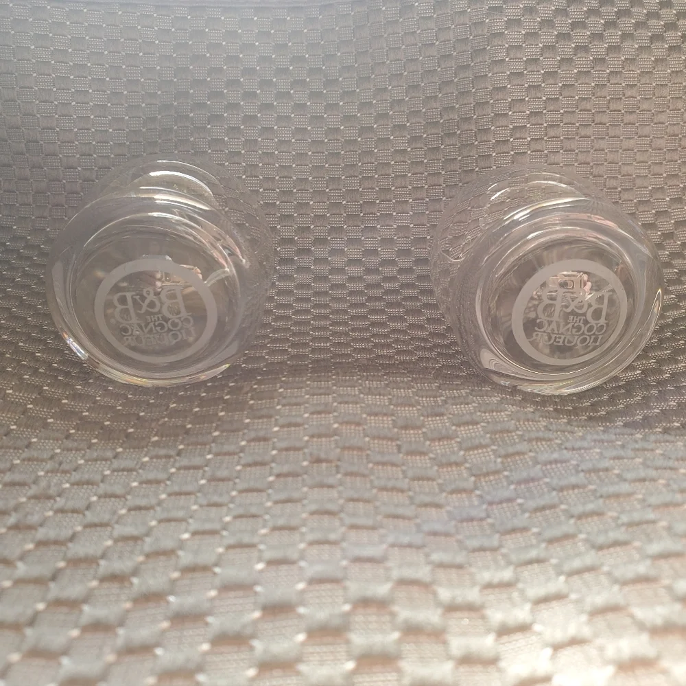 B & B Cognac Liqueur Roly Poly Shot Glasses